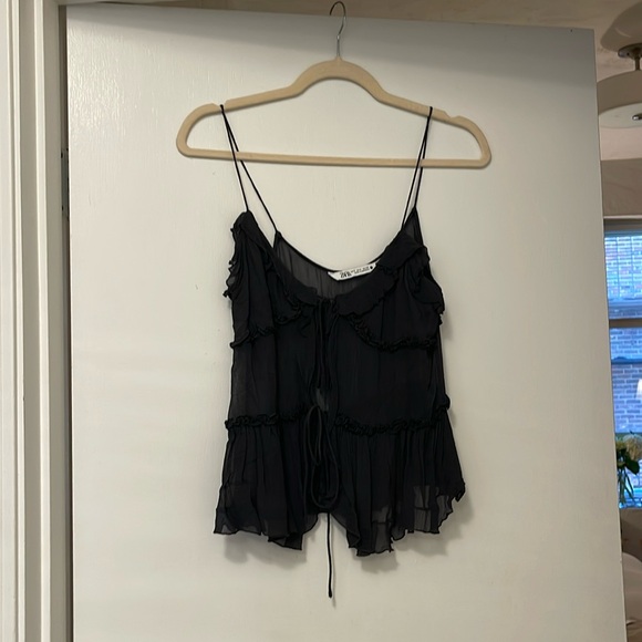 Sheer black Zara top - Picture 1 of 3